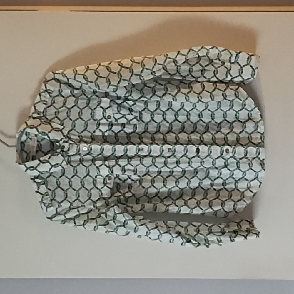 TORY BURCH Cotton Rope Print Shirt 6